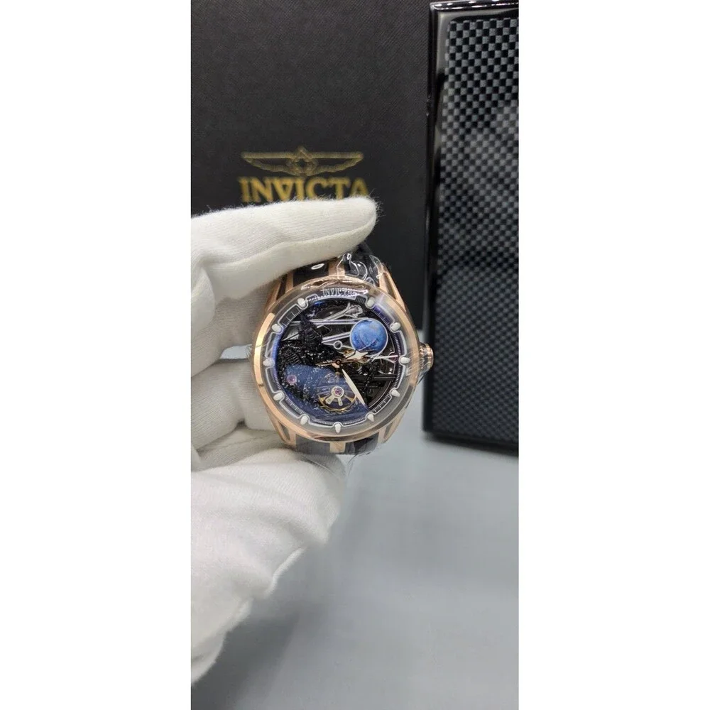 Invicta Celestial Naosia Automatic Men's Watch w/ Skeleton Dial - 45mm, Black